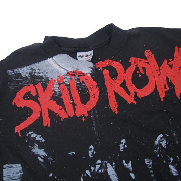 Vintage 1989 Skid Row "Making a Mess of the US" Tour T Shirt - Picture 3 of 8